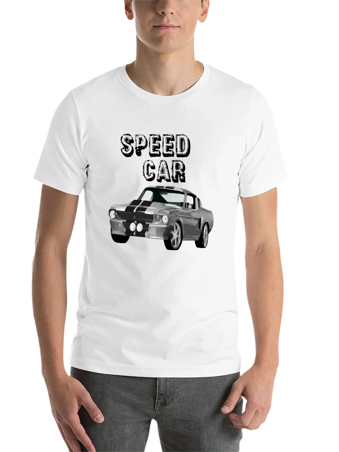 Classic Speed Car Graphic Tee - Black