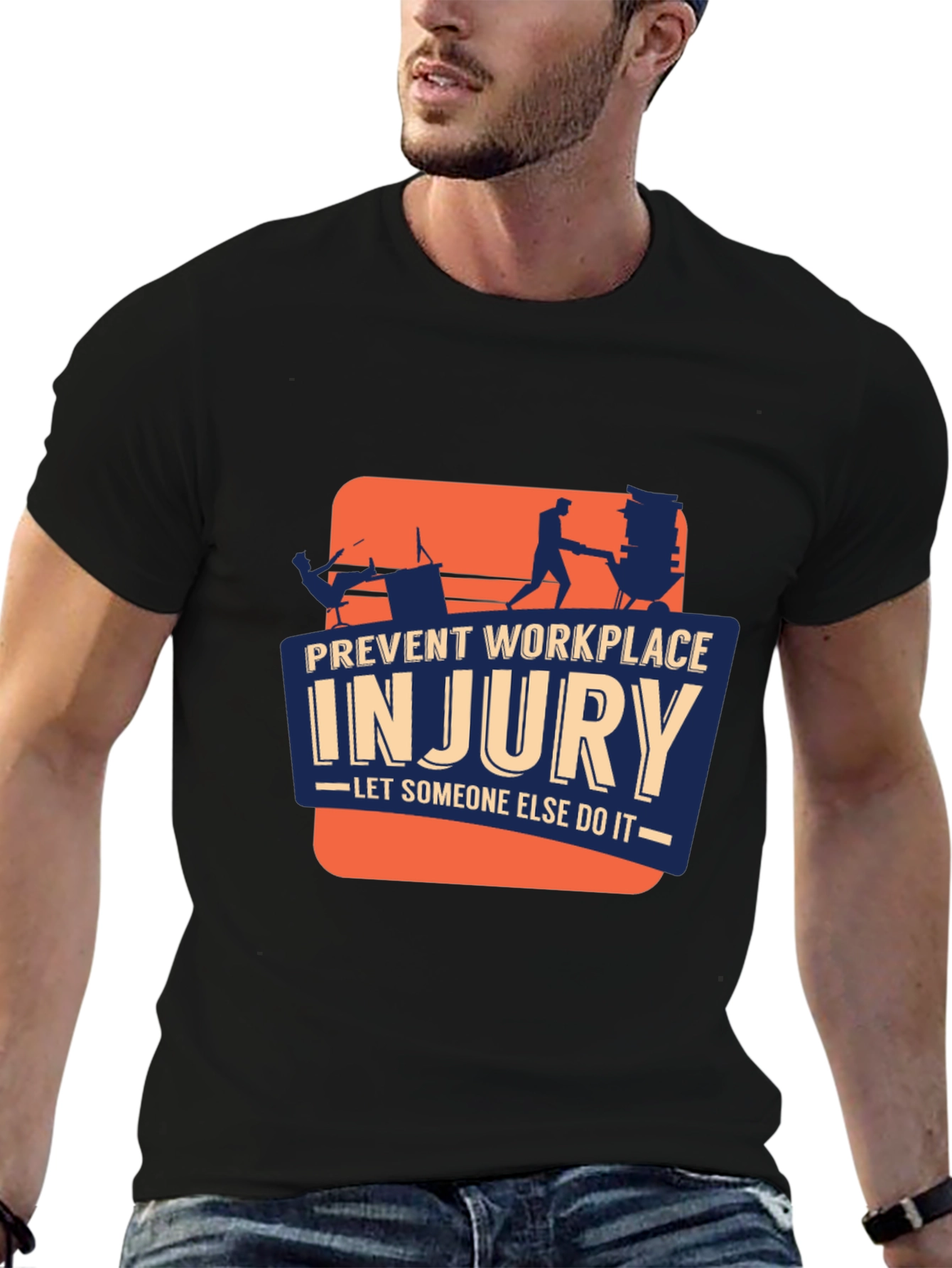 Prevent Workplace Injury Graphic T-Shirt