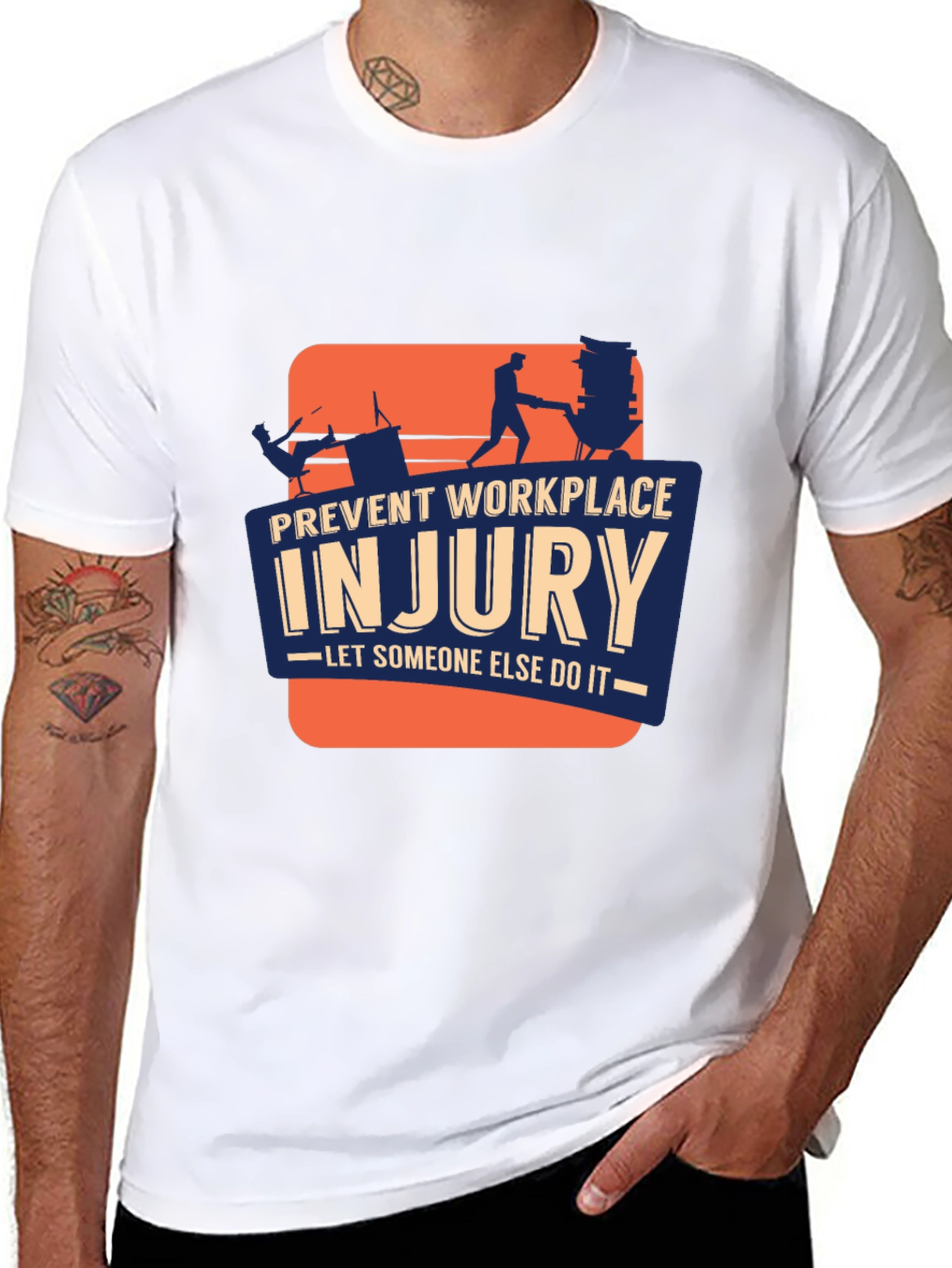 Prevent Workplace Injury Graphic T-Shirt