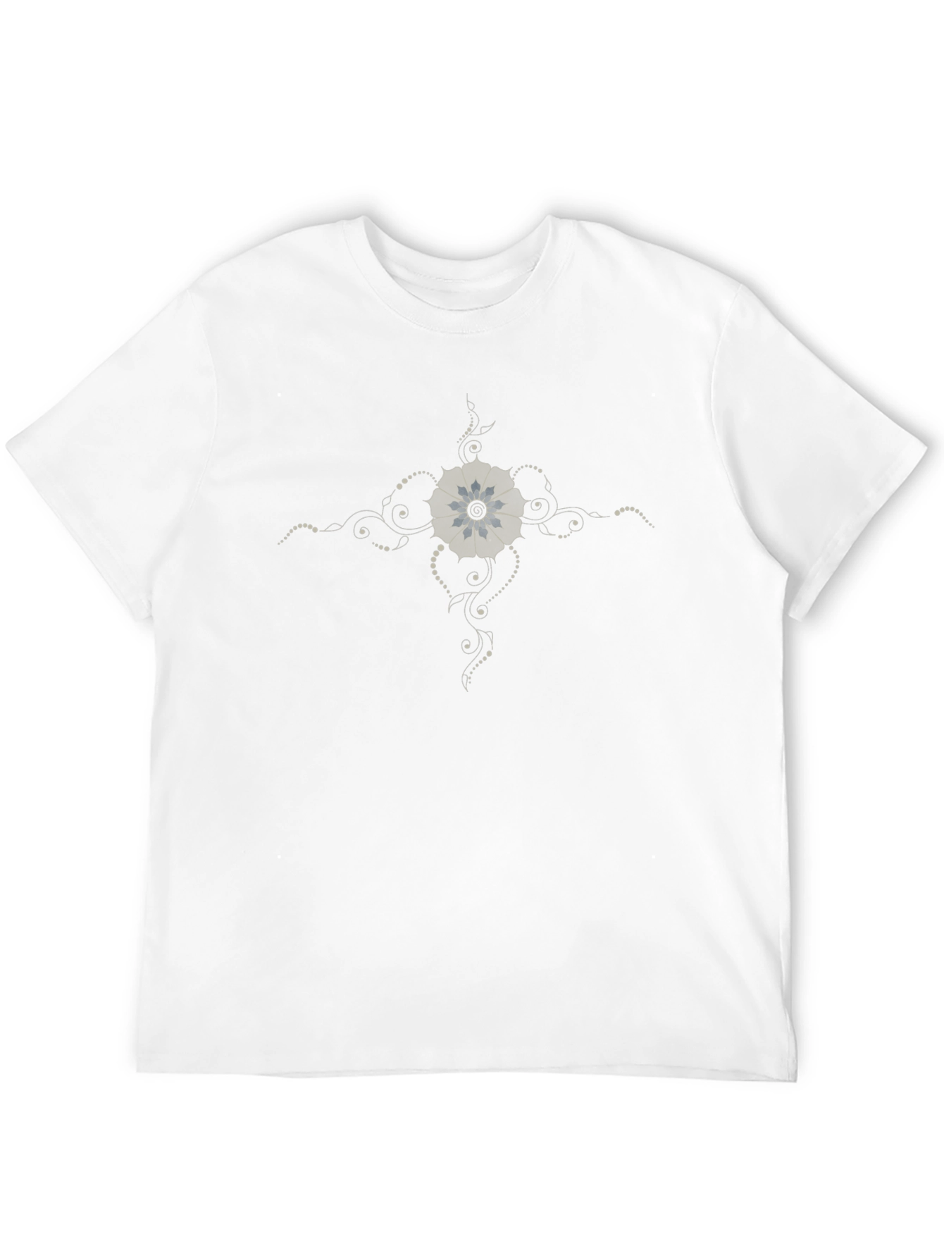 Stylish Black T-Shirt with Floral Graphic Print