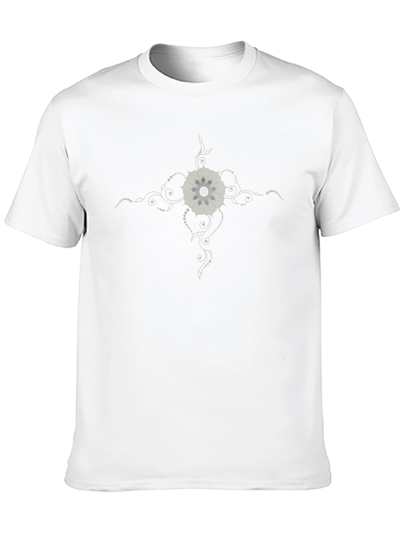 Stylish Black T-Shirt with Floral Graphic Print
