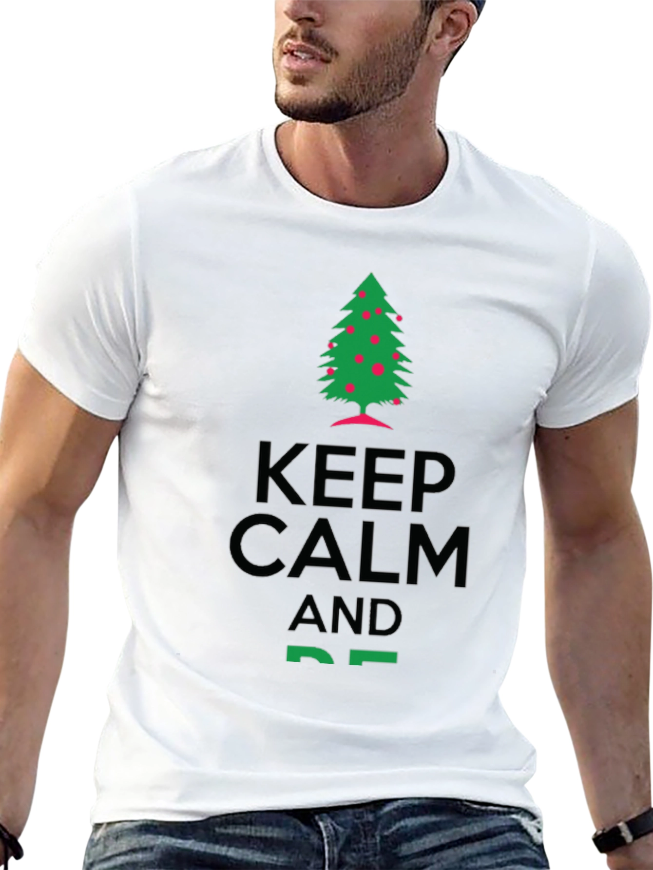 Keep Calm & Tree On T-Shirt - Holiday Cheer