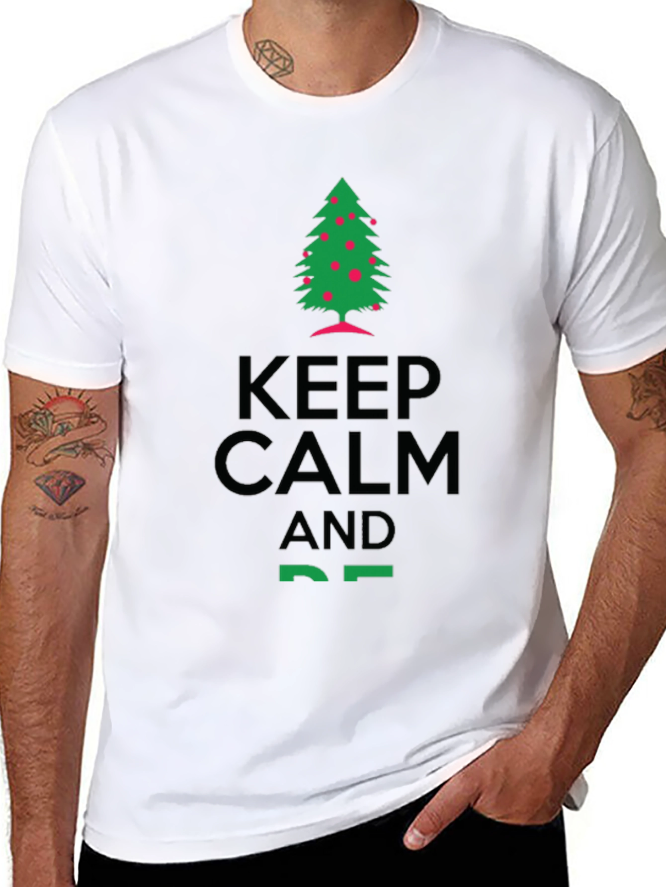 Keep Calm & Tree On T-Shirt - Holiday Cheer
