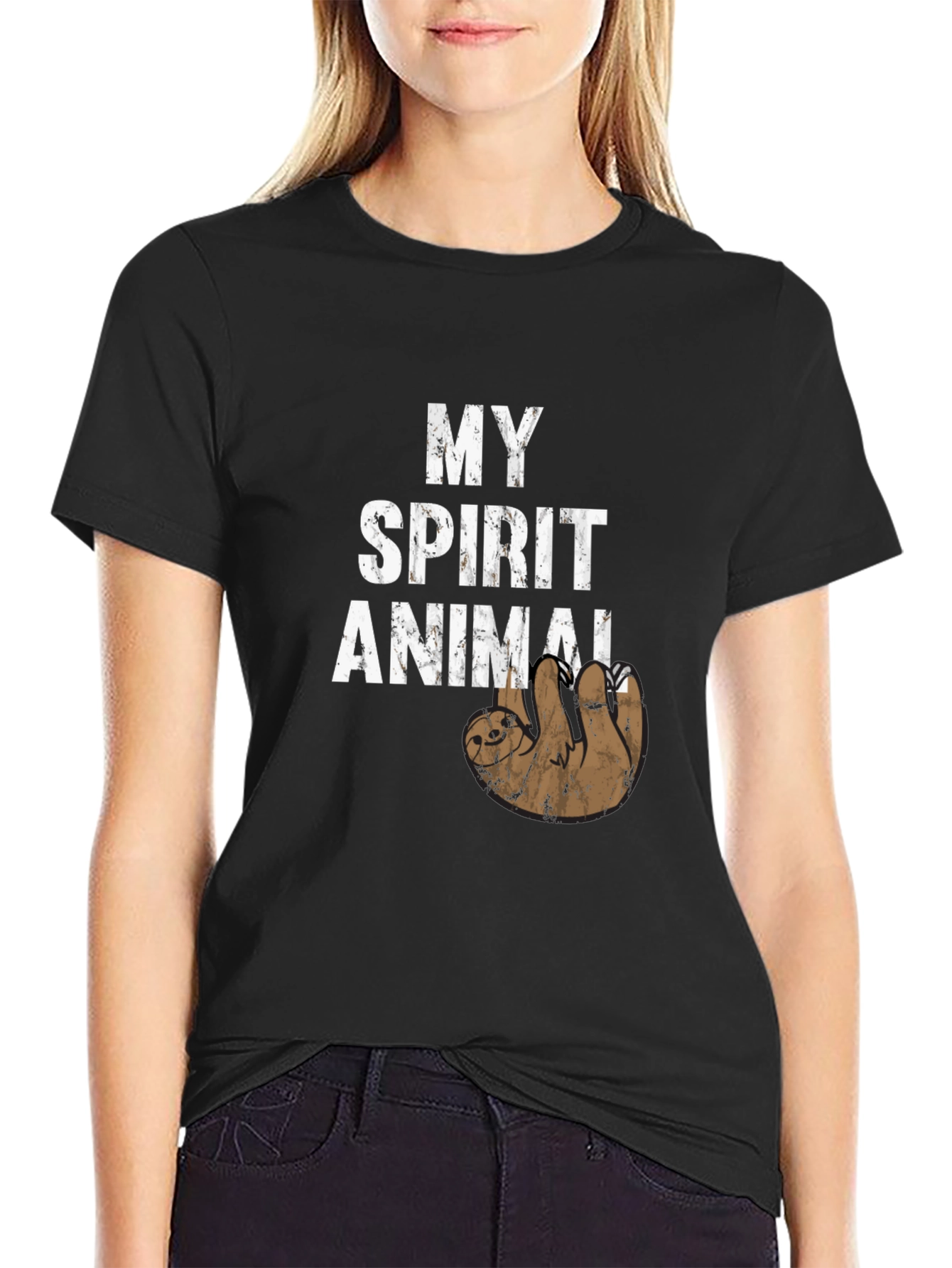 My Spirit Animal Sloth T-Shirt Funny Novelty Tee
