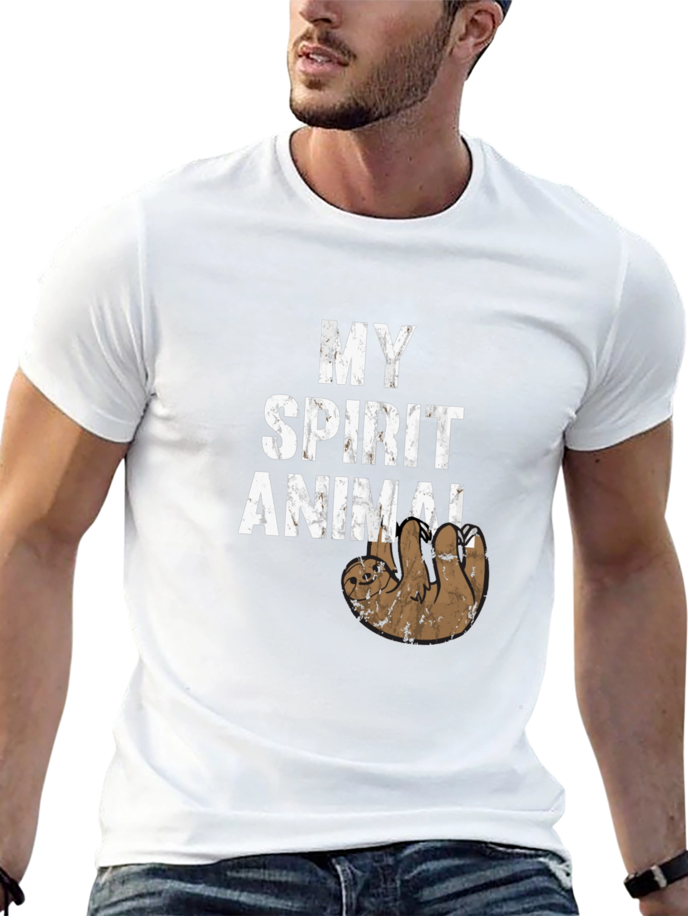 My Spirit Animal Sloth T-Shirt Funny Novelty Tee