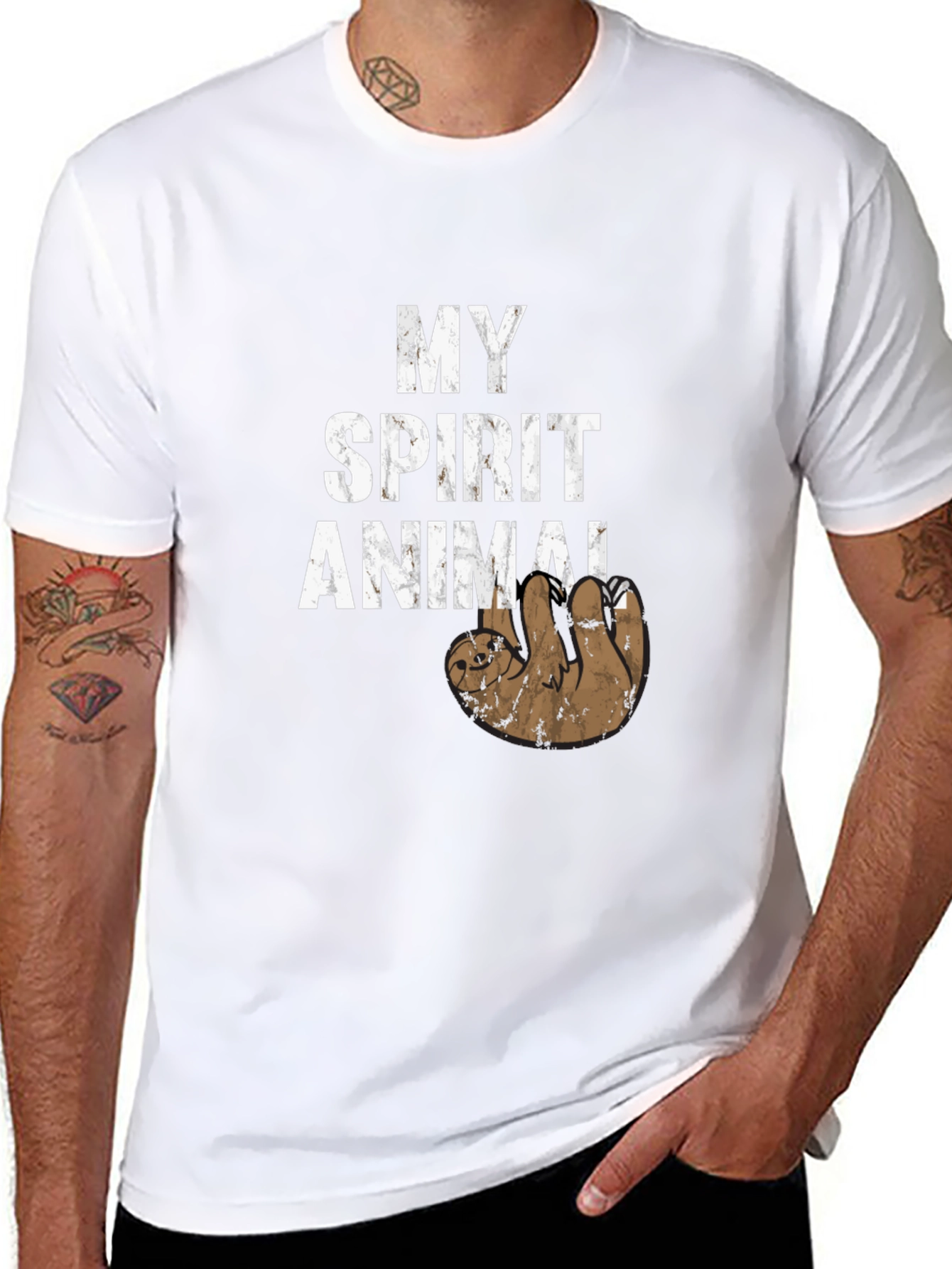 My Spirit Animal Sloth T-Shirt Funny Novelty Tee