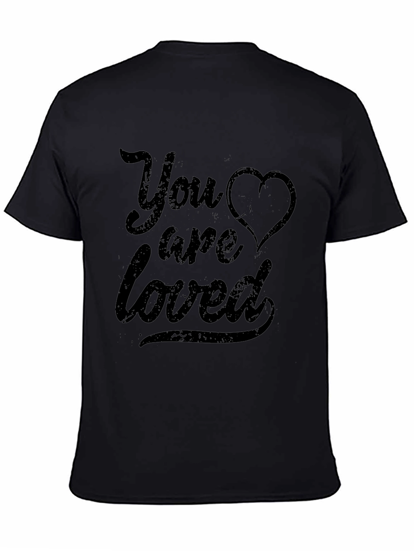 You Are Loved Graphic Tee - Black T-Shirt