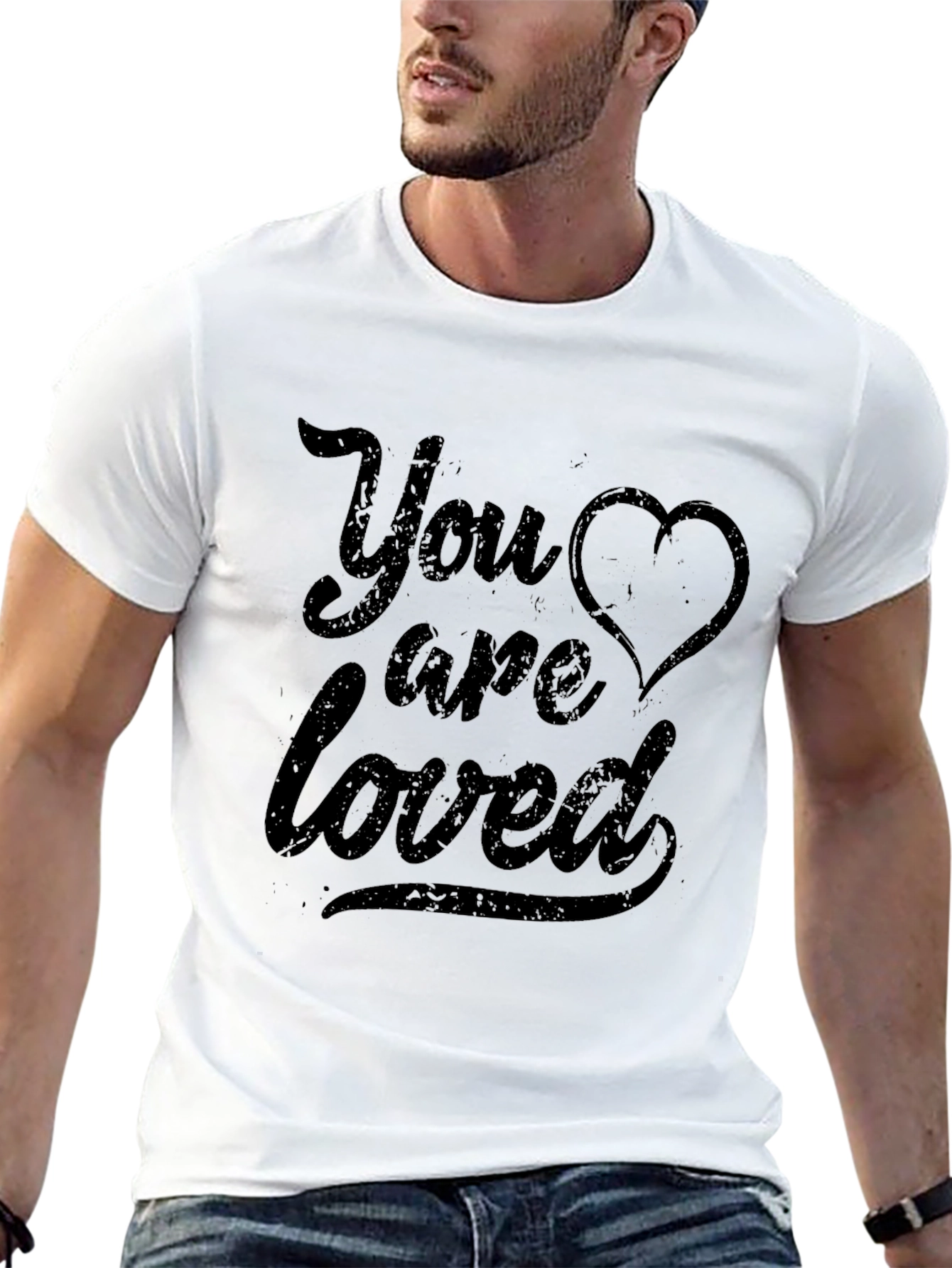 You Are Loved Graphic Tee - Black T-Shirt