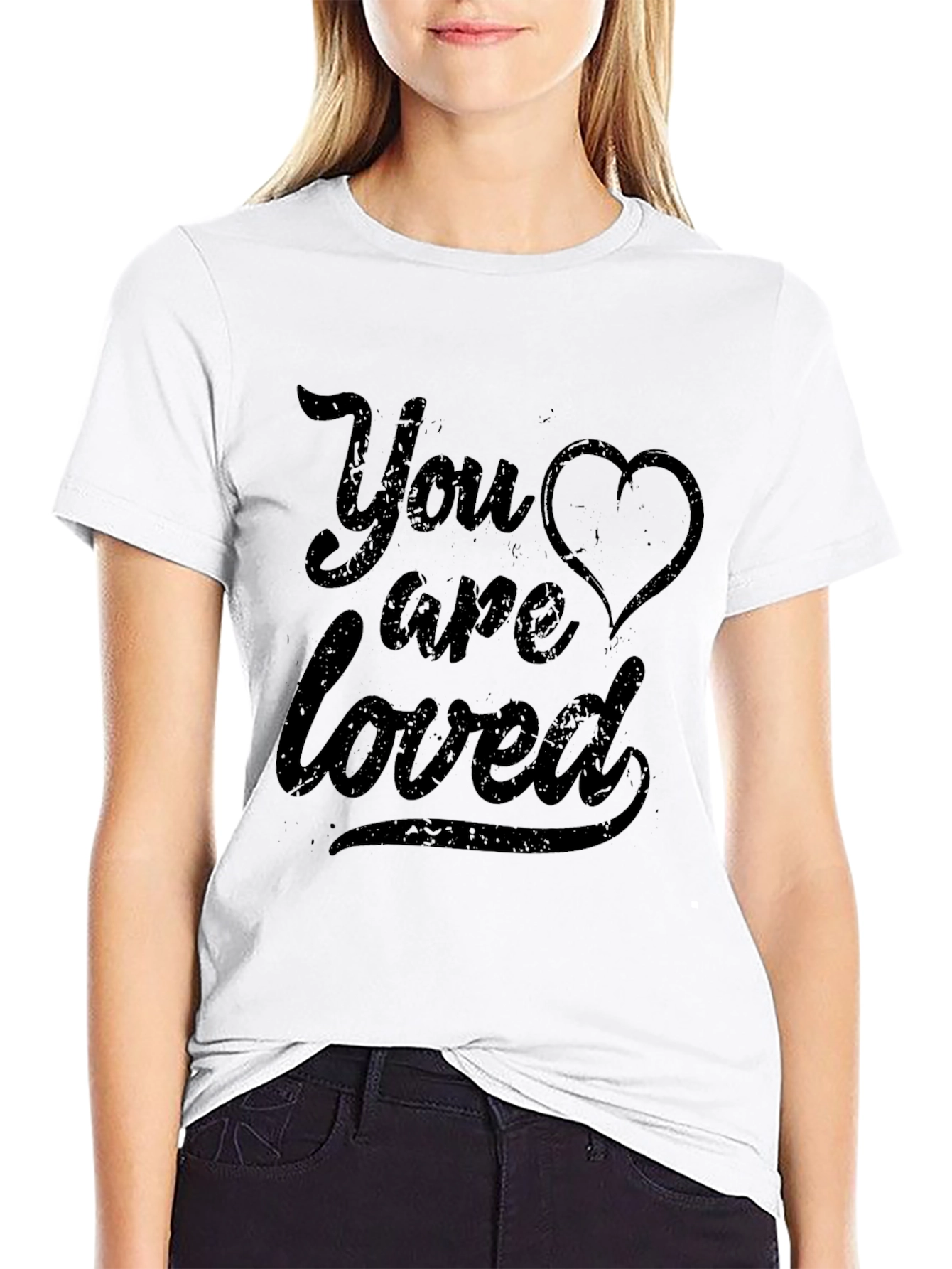 You Are Loved Graphic Tee - Black T-Shirt