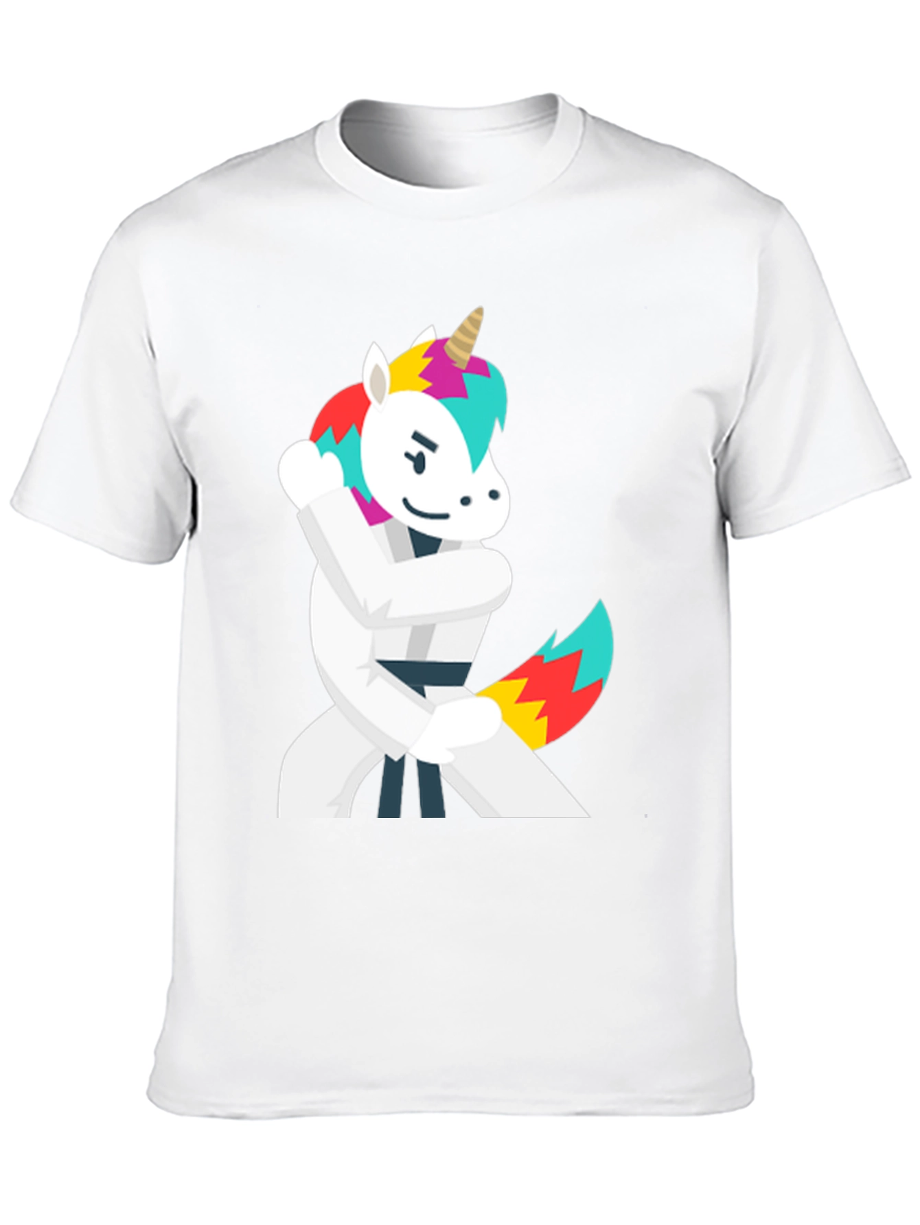 Karate Unicorn Black T-Shirt