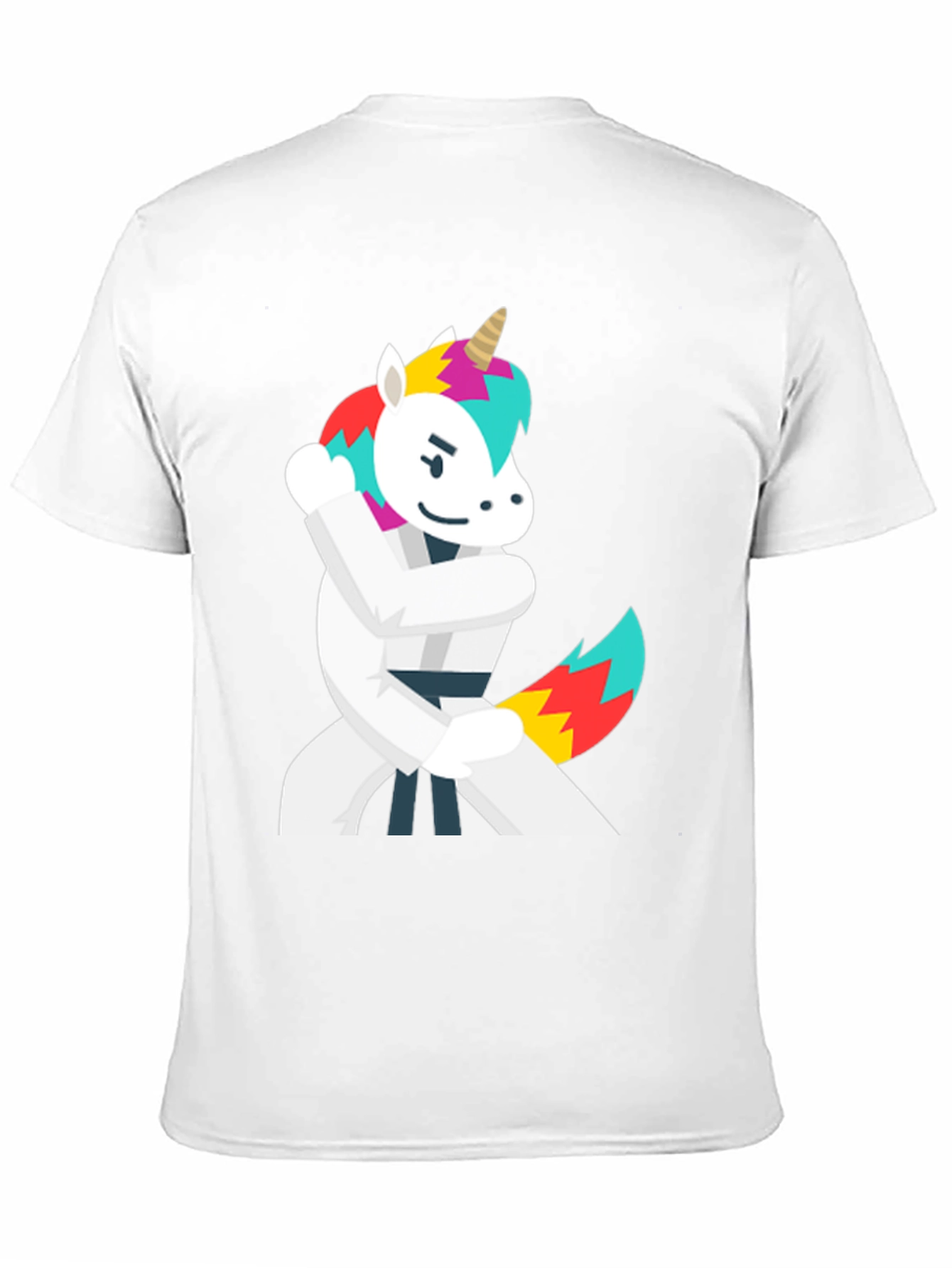 Karate Unicorn Black T-Shirt