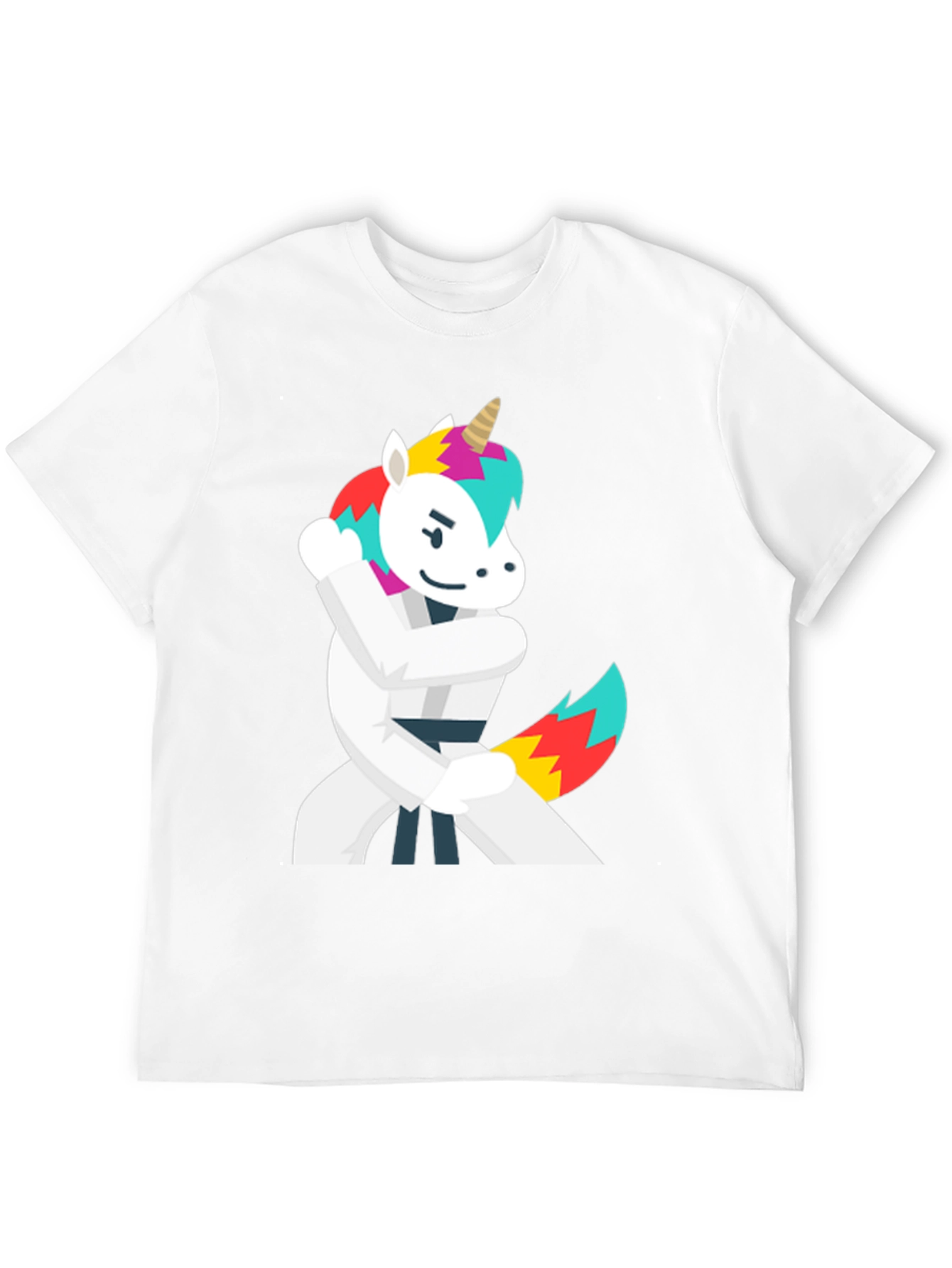 Karate Unicorn Black T-Shirt