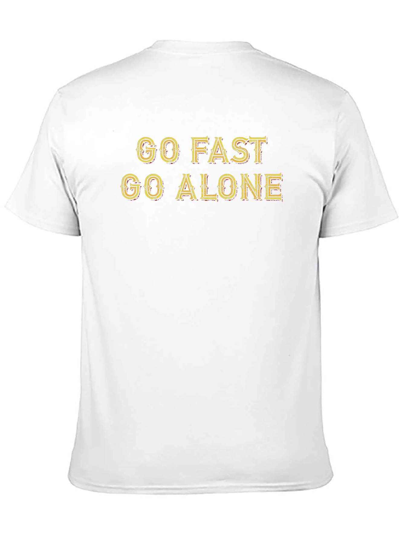 Go Fast Go Alone Graphic Tee - Black