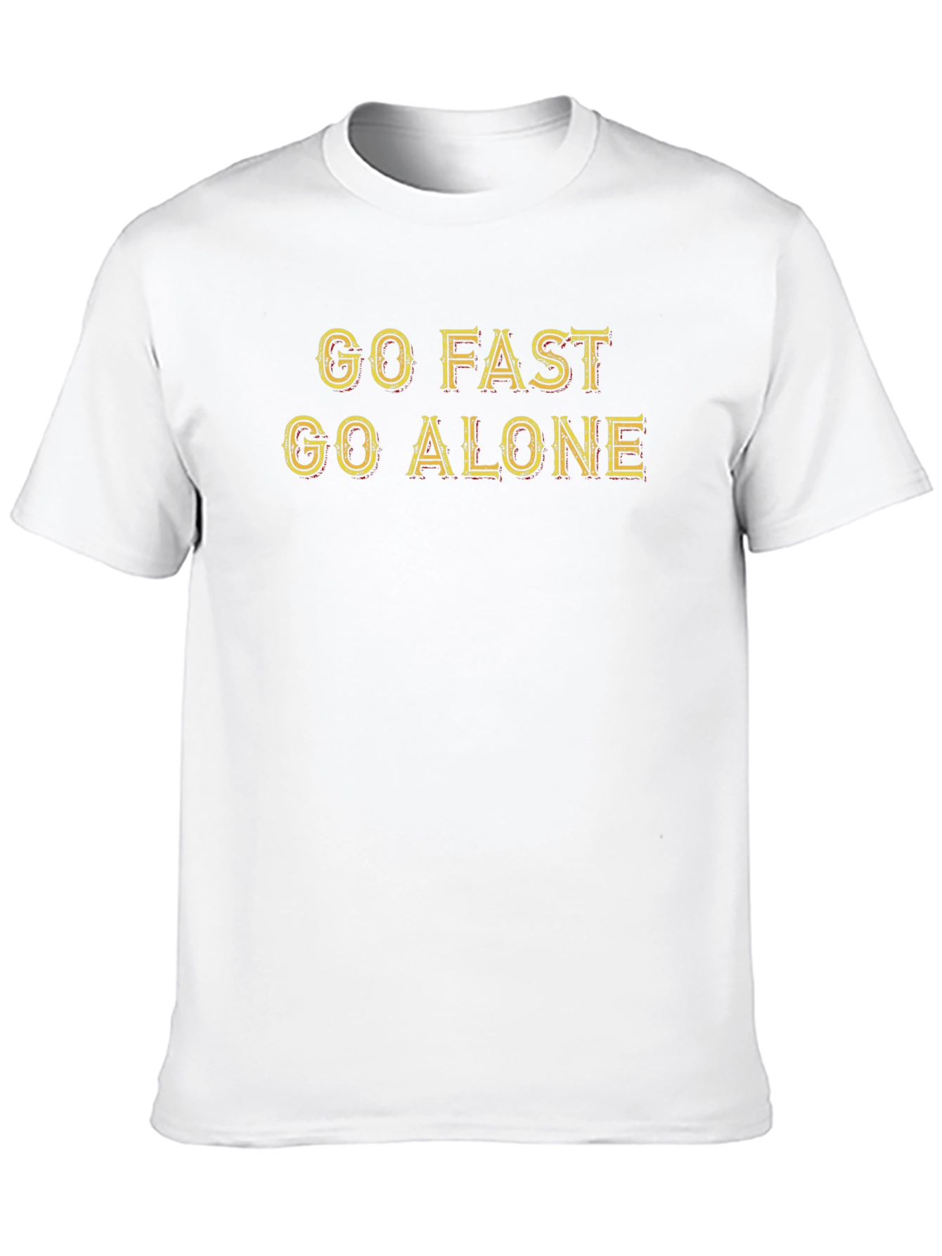 Go Fast Go Alone Graphic Tee - Black