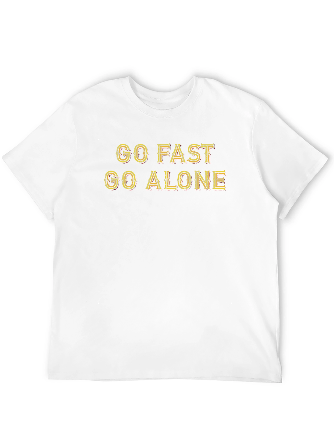 Go Fast Go Alone Graphic Tee - Black