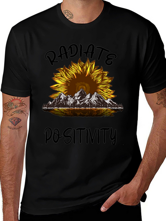 Radiate Positivity Sunflower Graphic Tee