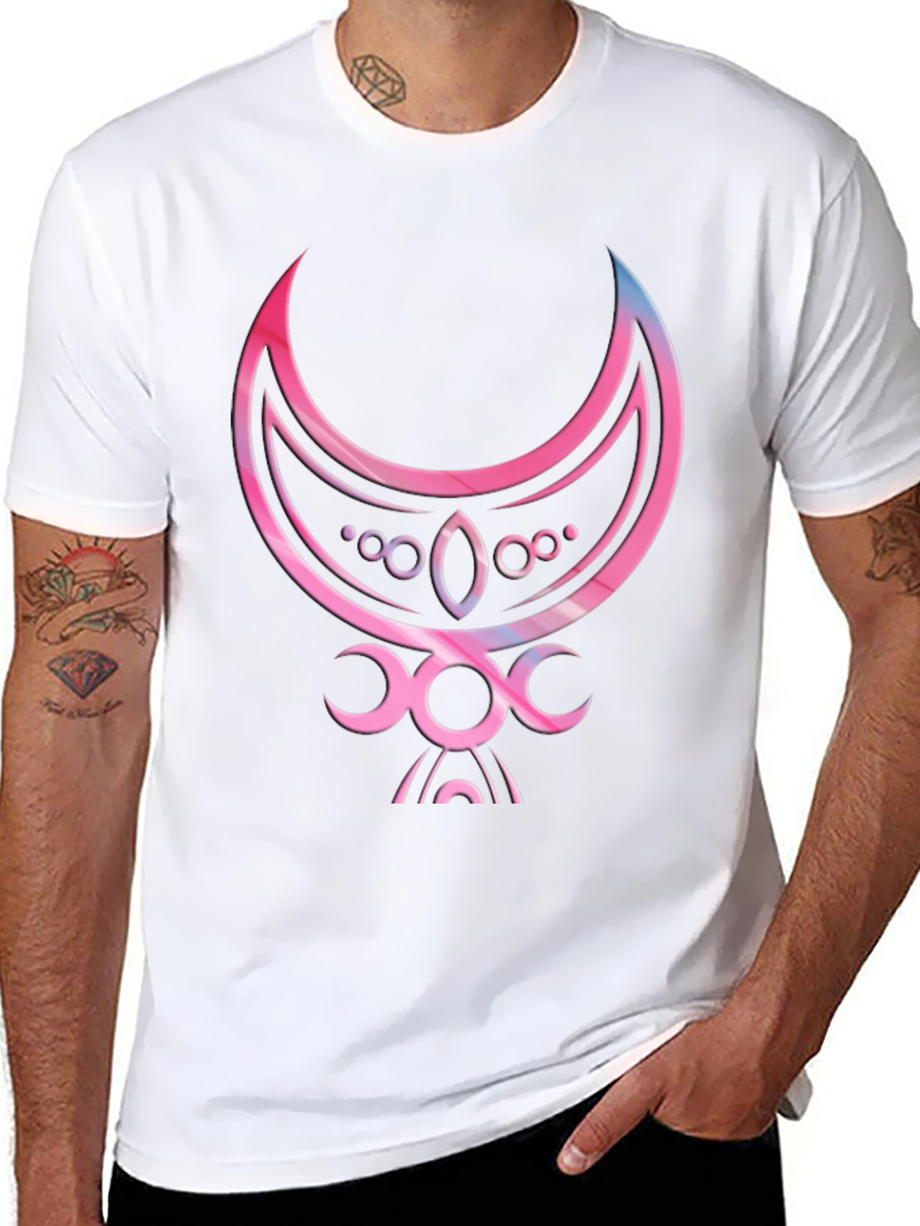 Mystic Moon Goddess T-Shirt - Black