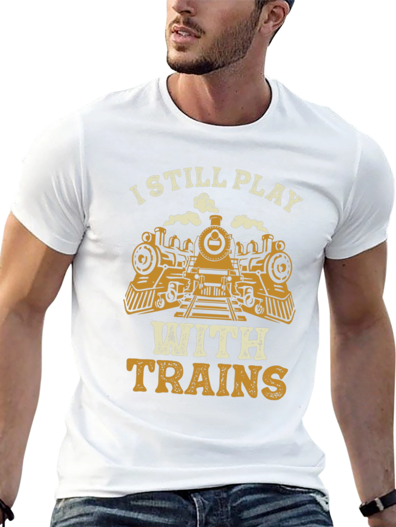 I Still Play With Trains Graphic Tee