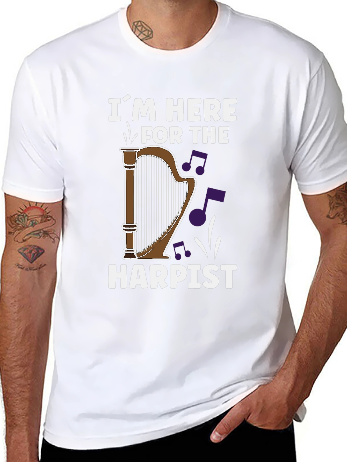 Harpist Fan T-Shirt - Music Lover Gift