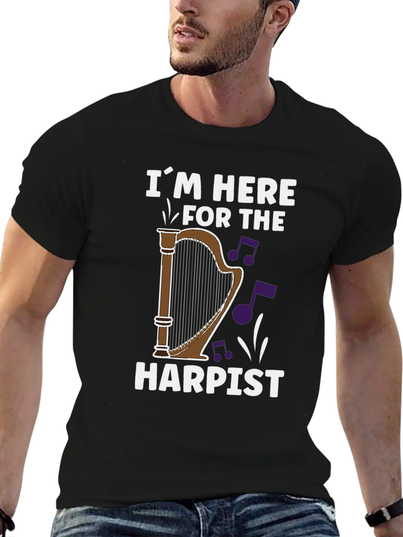 Harpist Fan T-Shirt - Music Lover Gift