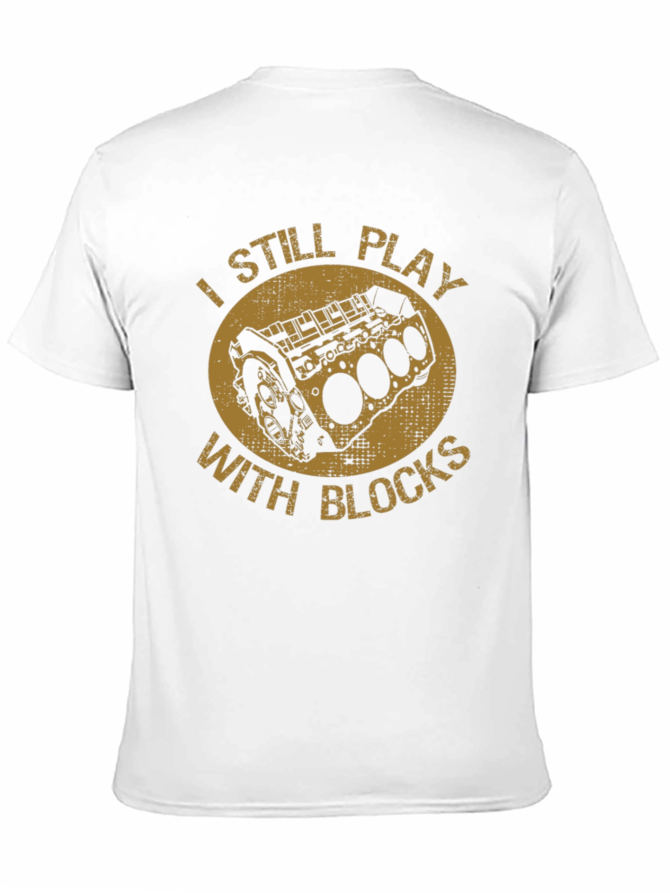 I Still Play With Blocks Black T-Shirt