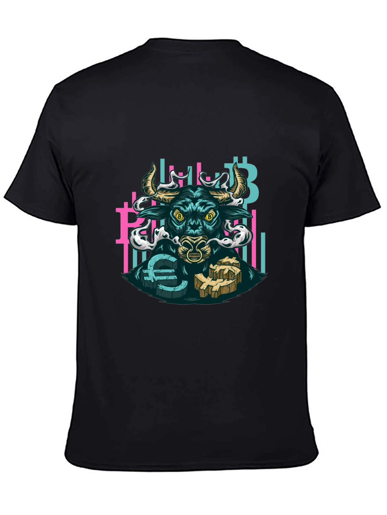 Bull Crypto T-Shirt - Bitcoin Euro Finance
