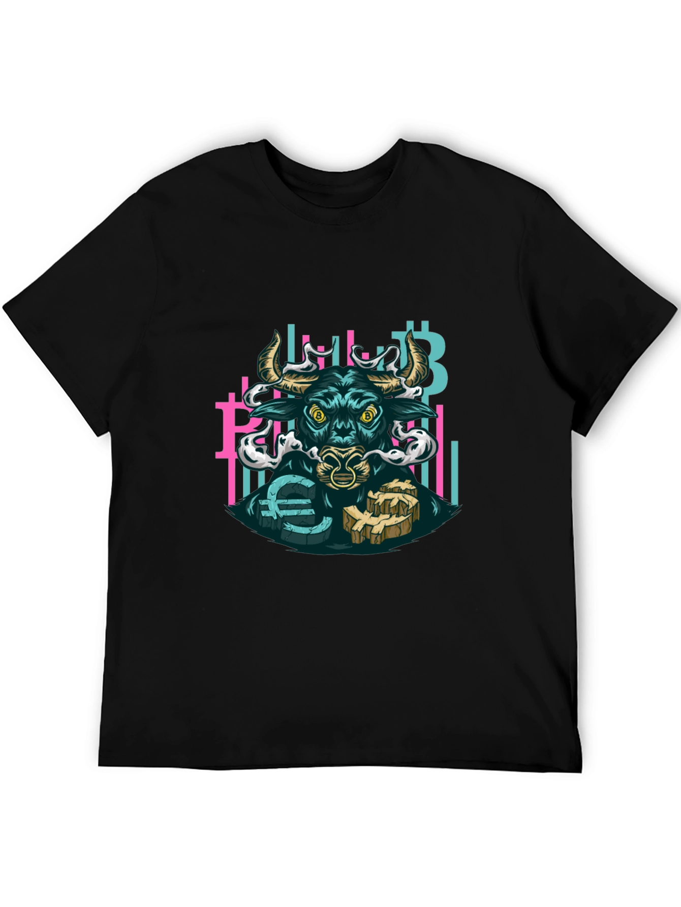 Bull Crypto T-Shirt - Bitcoin Euro Finance