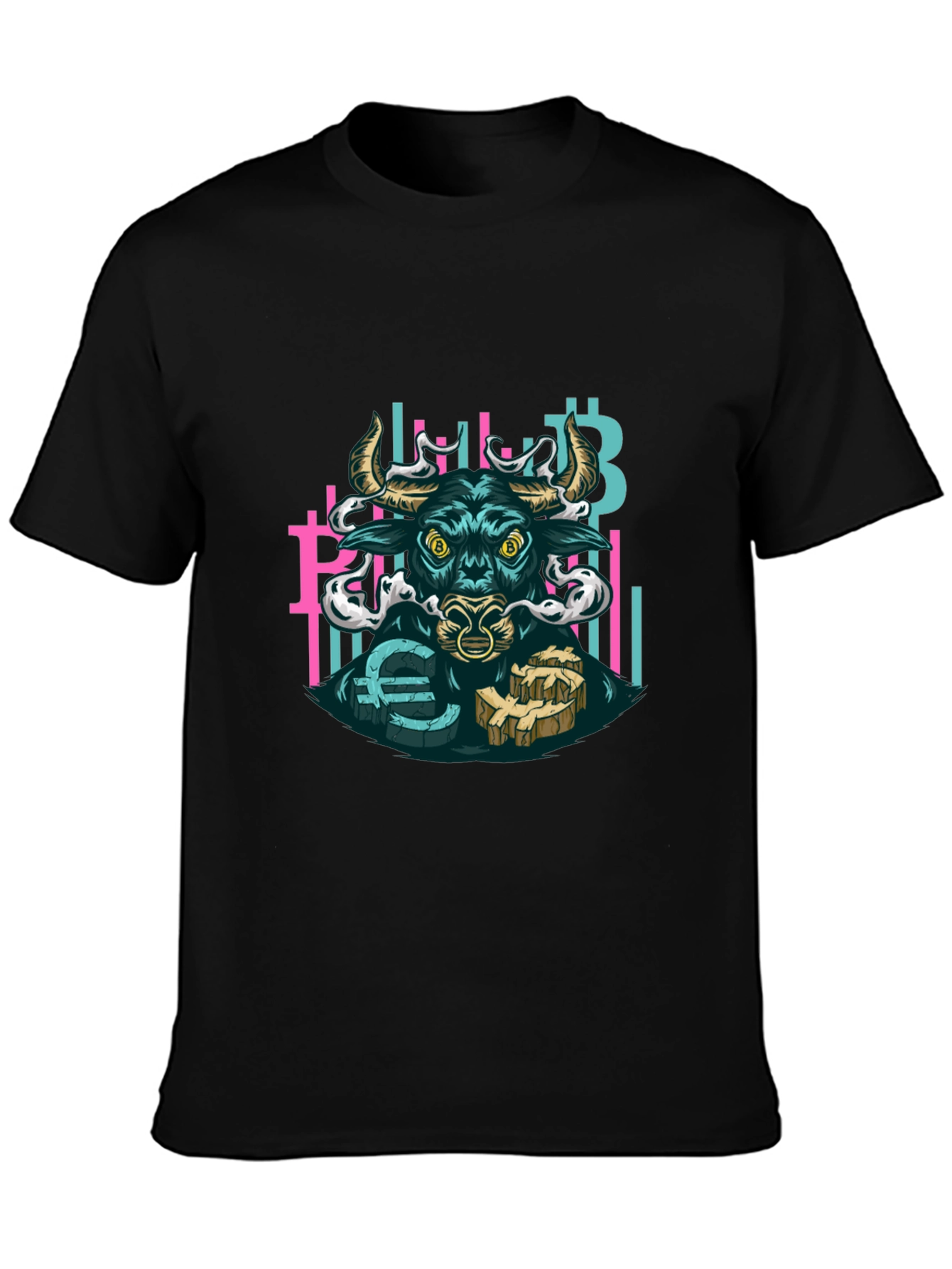 Bull Crypto T-Shirt - Bitcoin Euro Finance
