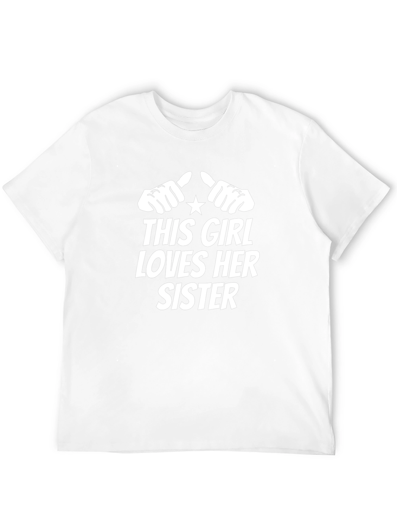 This Girl Loves Her Sister Black T-Shirt