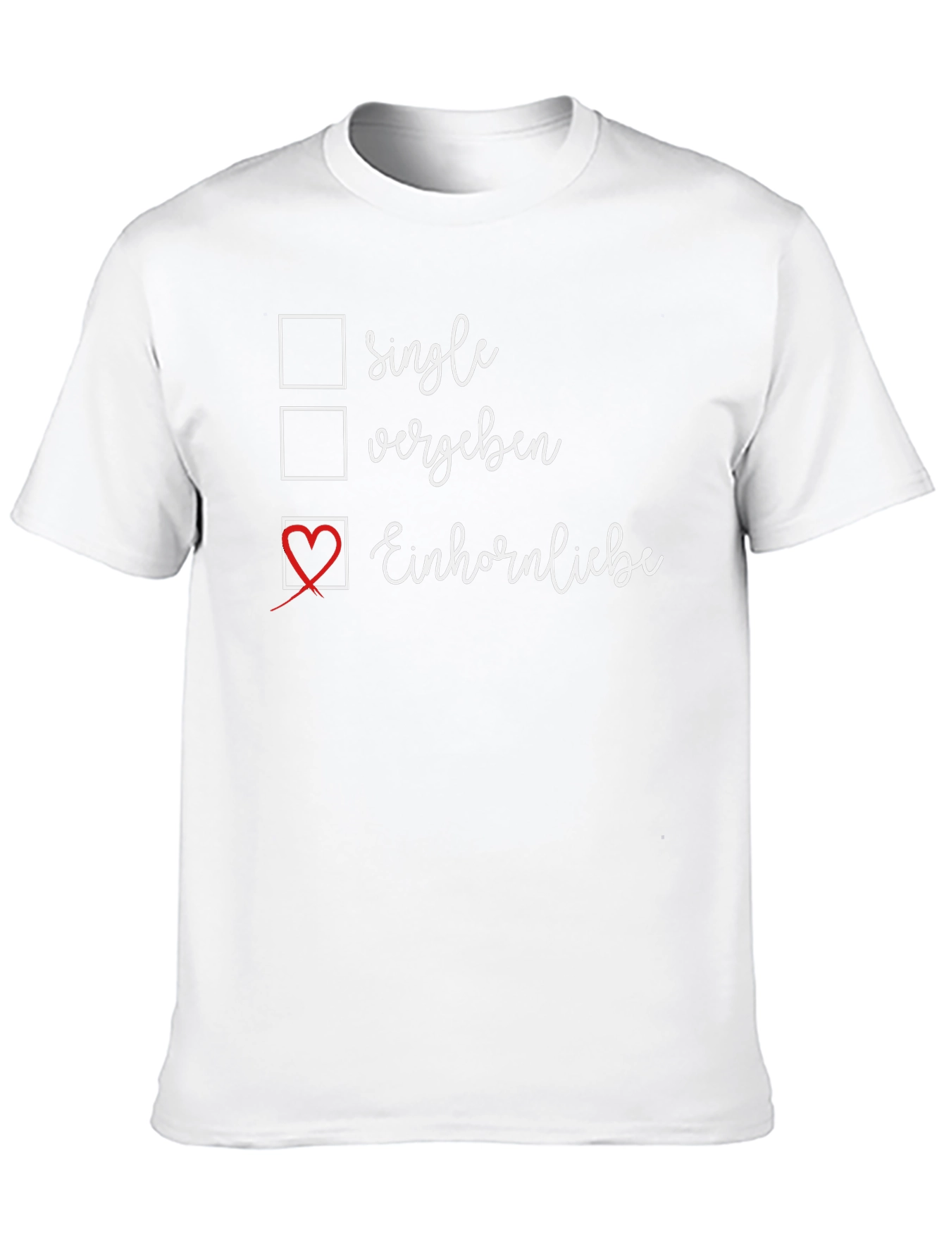 Single Vergeben Einhornliebe T-Shirt