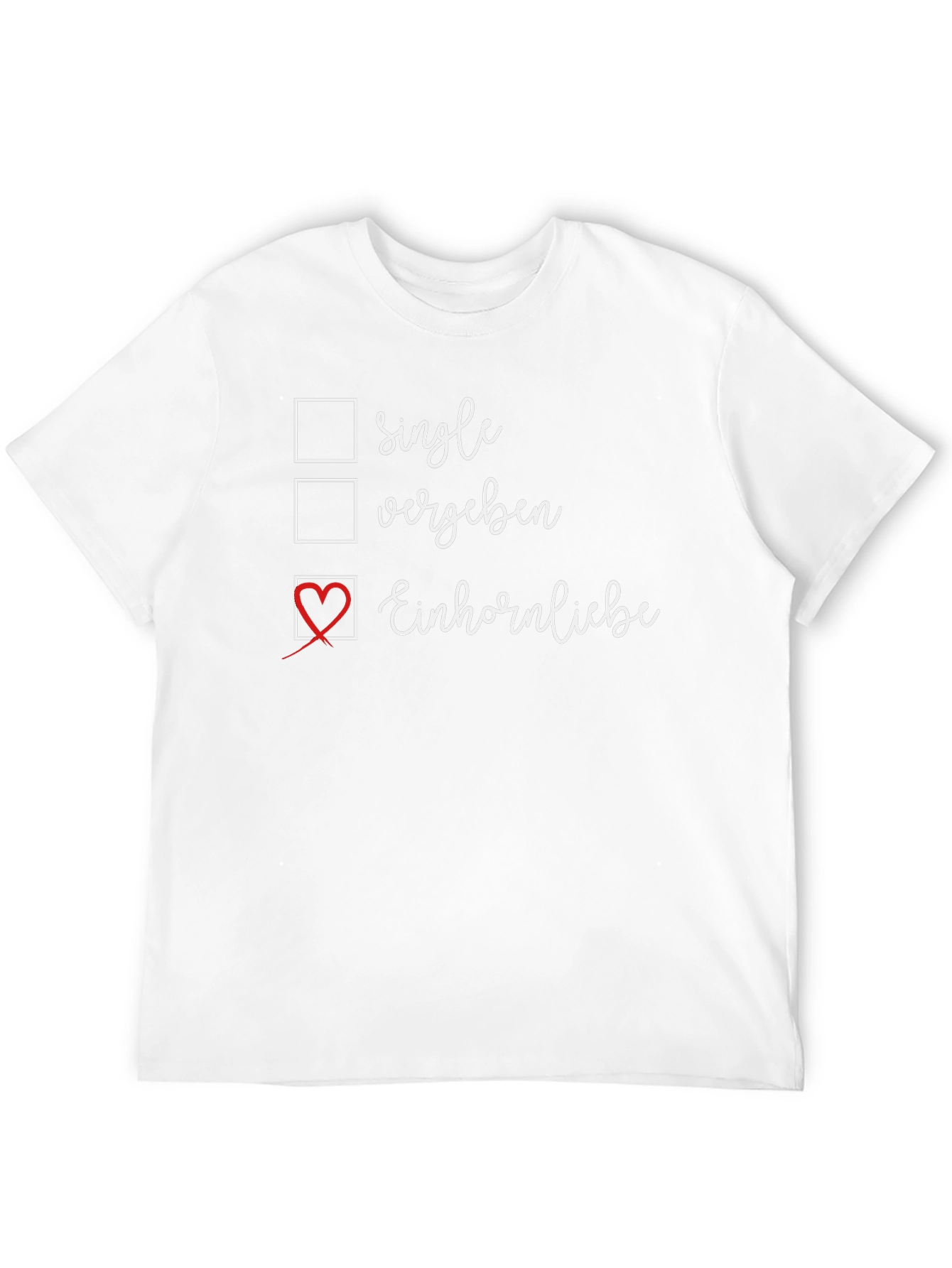 Single Vergeben Einhornliebe T-Shirt