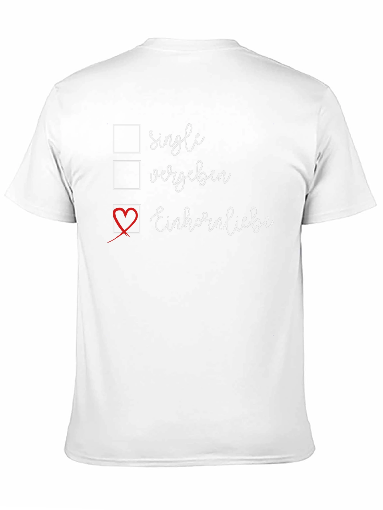 Single Vergeben Einhornliebe T-Shirt