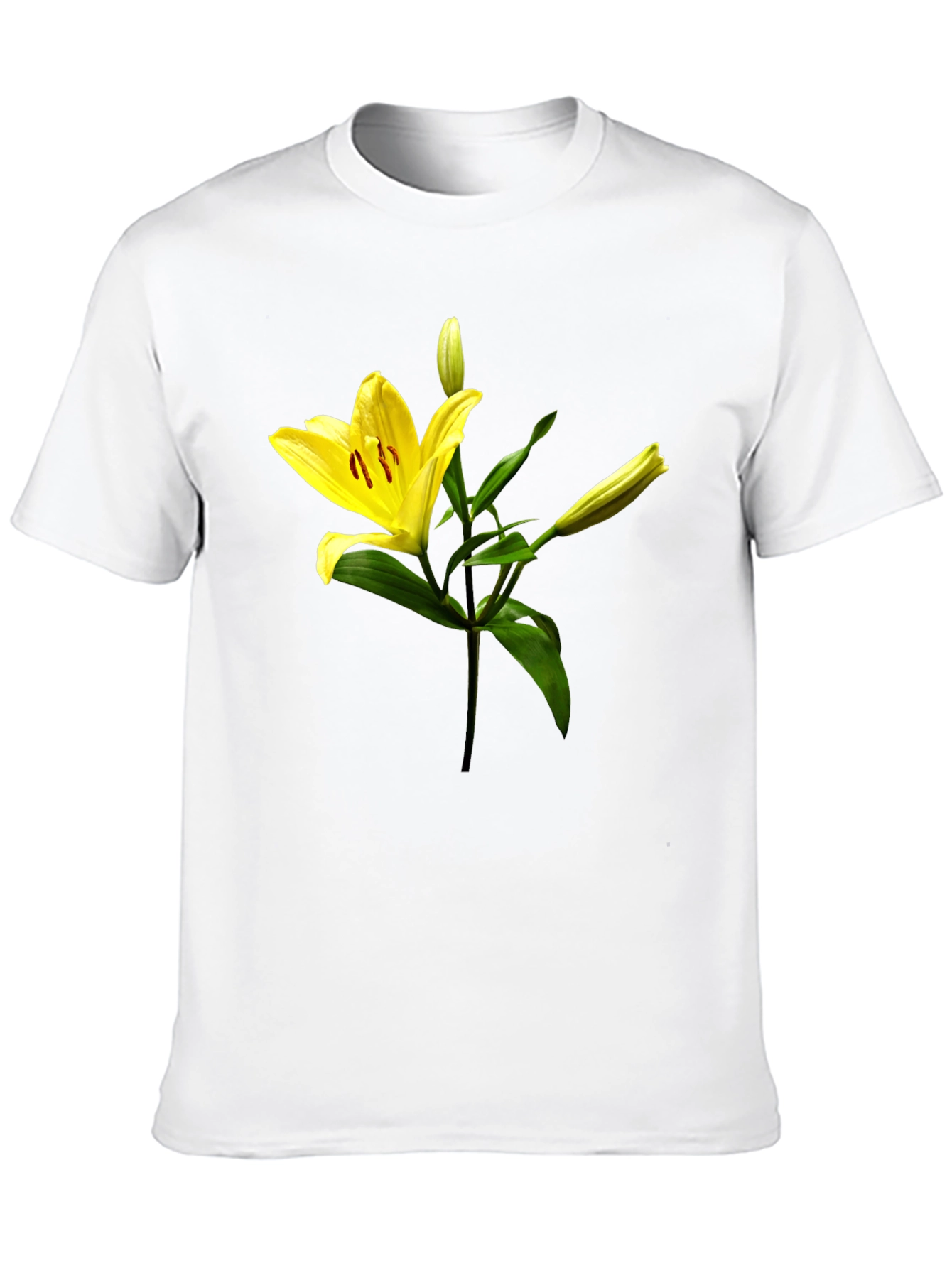 Floral Lily Graphic Print T-Shirt