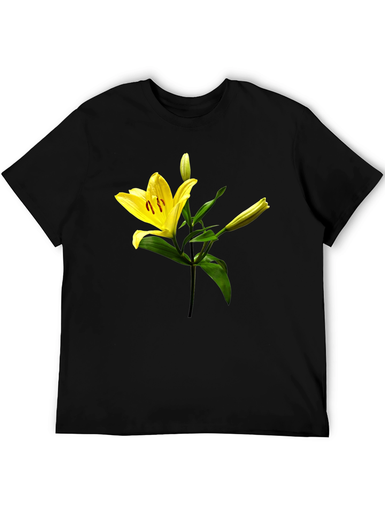 Floral Lily Graphic Print T-Shirt