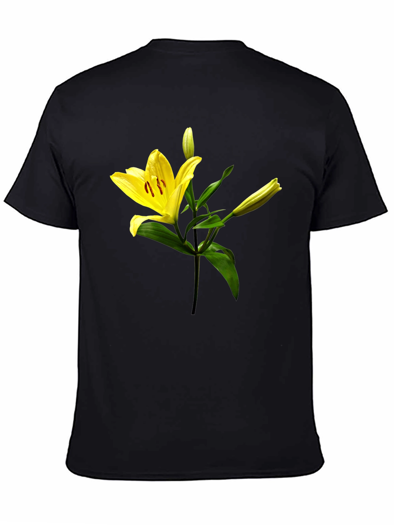 Floral Lily Graphic Print T-Shirt