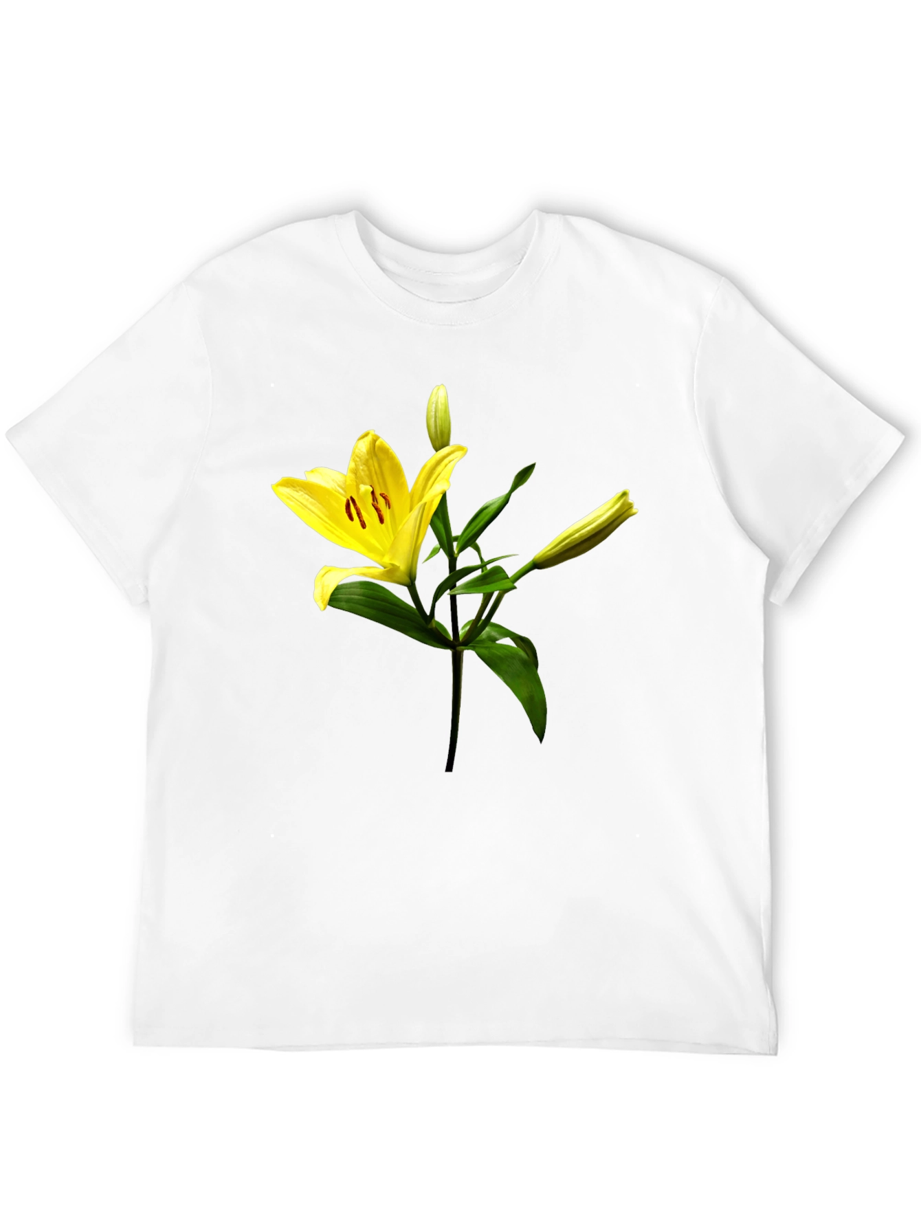 Floral Lily Graphic Print T-Shirt