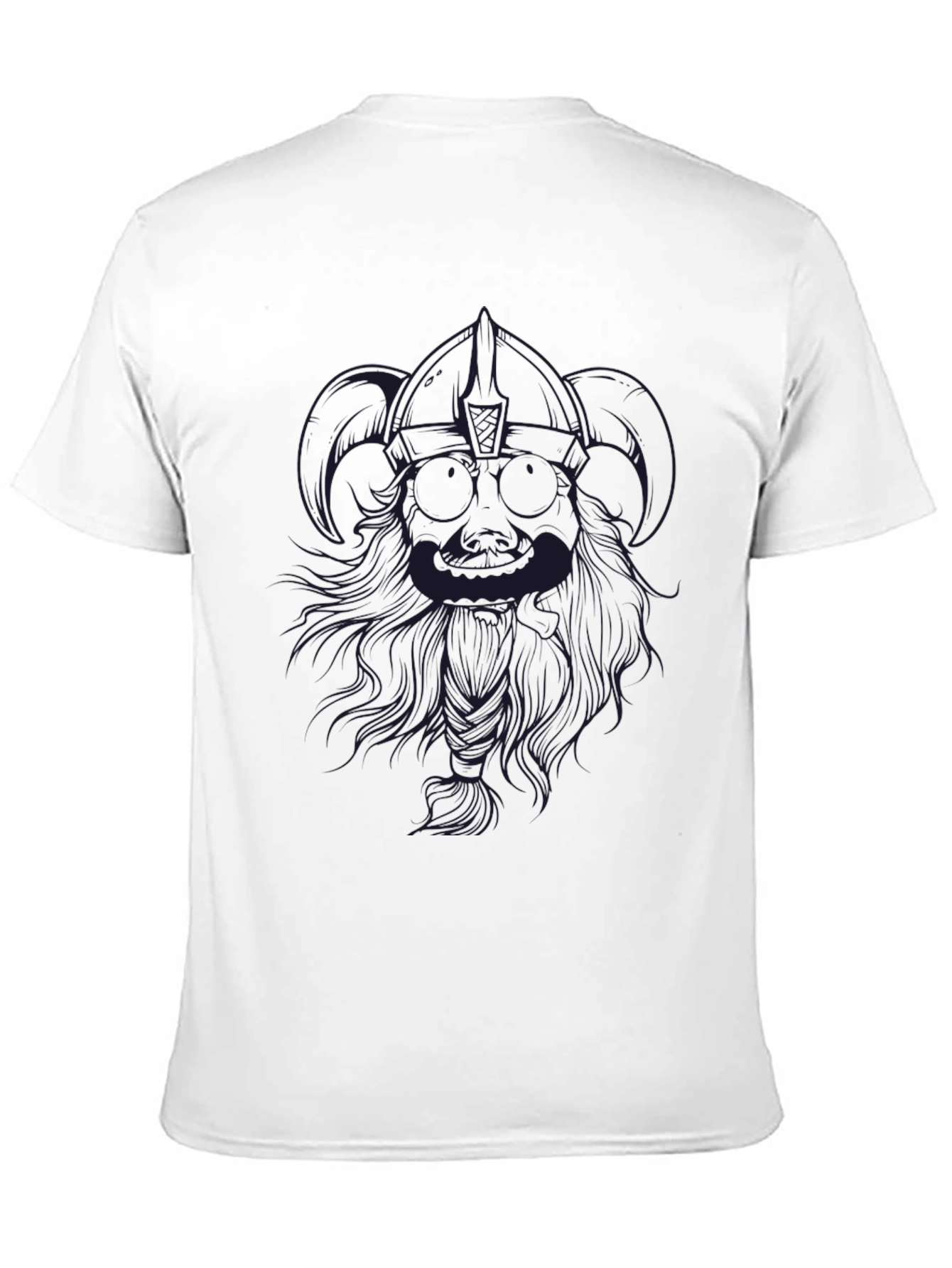 Mens Black T-Shirt with Graphic Design