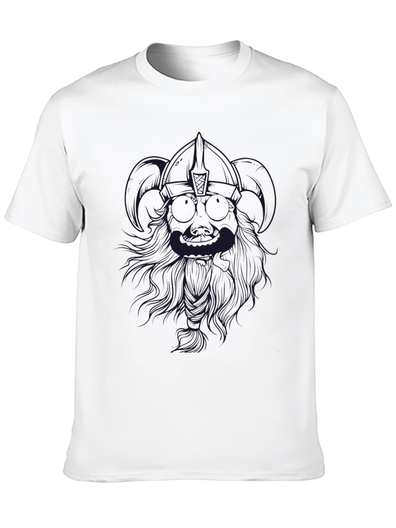 Mens Black T-Shirt with Graphic Design