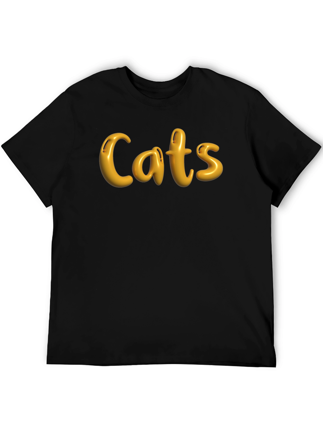 Cats Graphic T-Shirt - Classic Black Tee