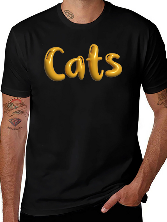 Cats Graphic T-Shirt - Classic Black Tee