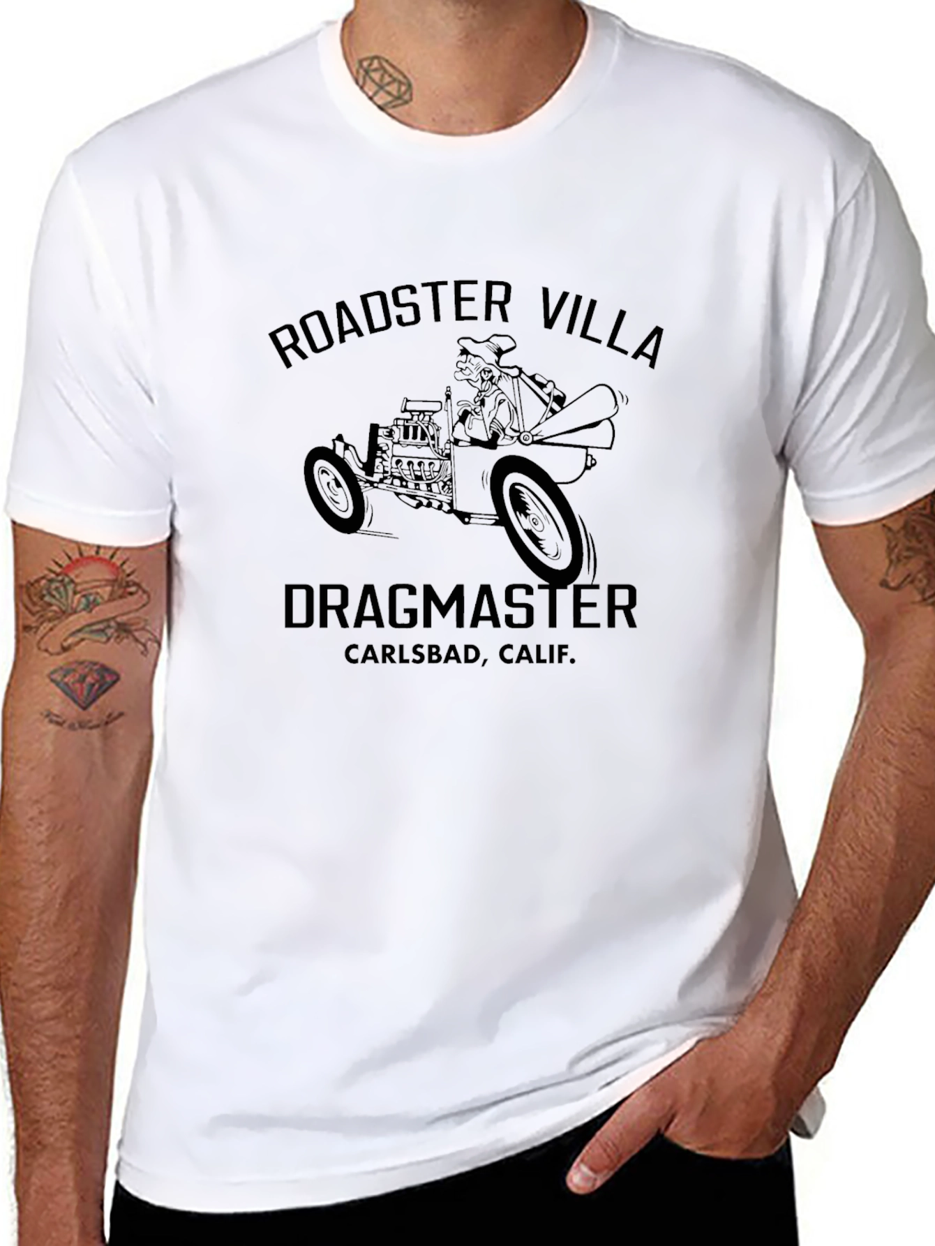 Roadster Villa Dragmaster Black T-Shirt