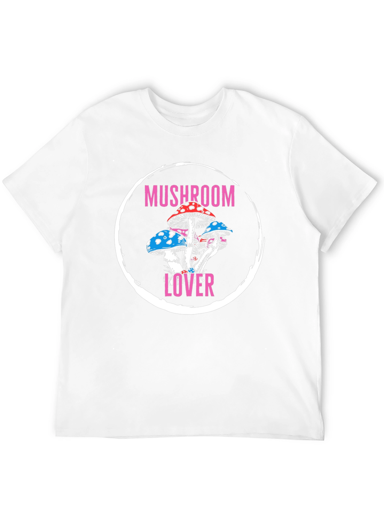 Mushroom Lover Graphic Tee - Stylish Crew Neck Shirt