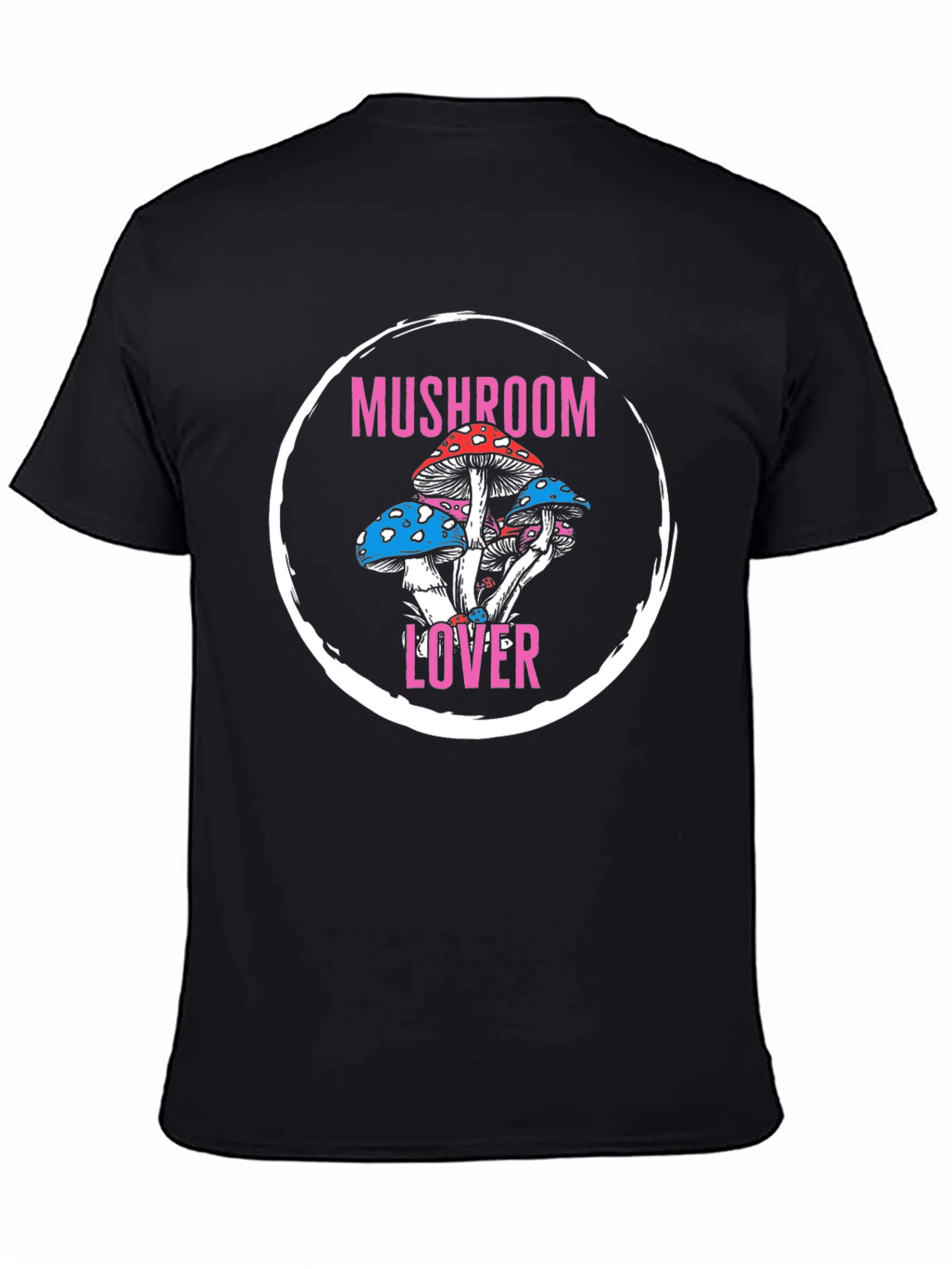 Mushroom Lover Graphic Tee - Stylish Crew Neck Shirt