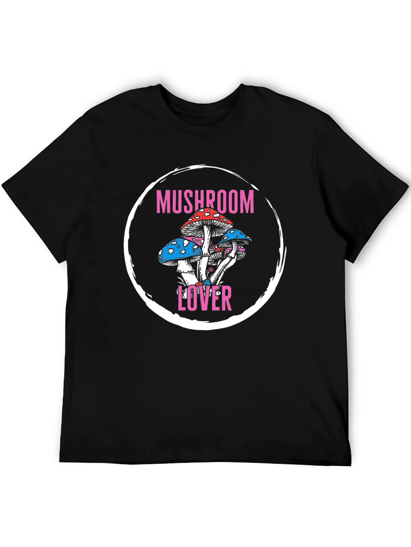 Mushroom Lover Graphic Tee - Stylish Crew Neck Shirt