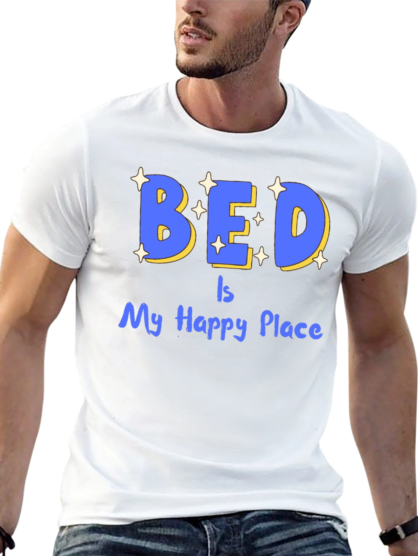 Bed Is My Happy Place Graphic Tee