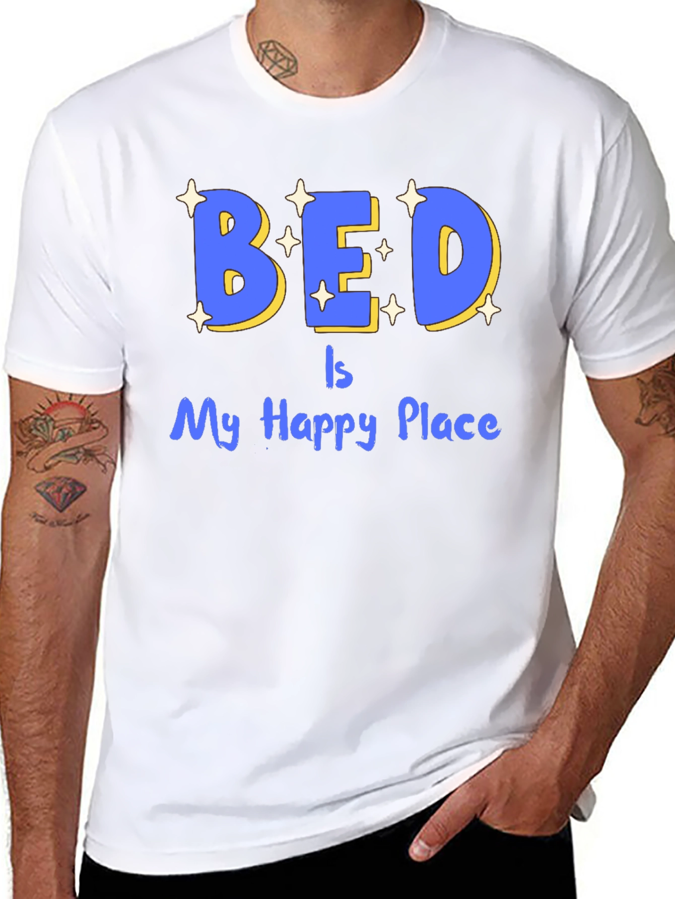 Bed Is My Happy Place Graphic Tee