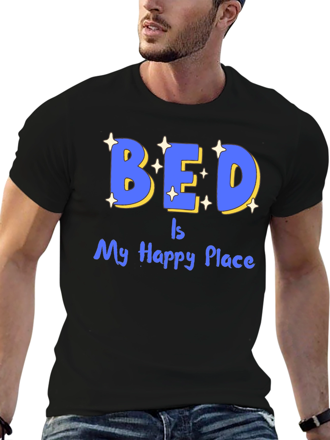 Bed Is My Happy Place Graphic Tee