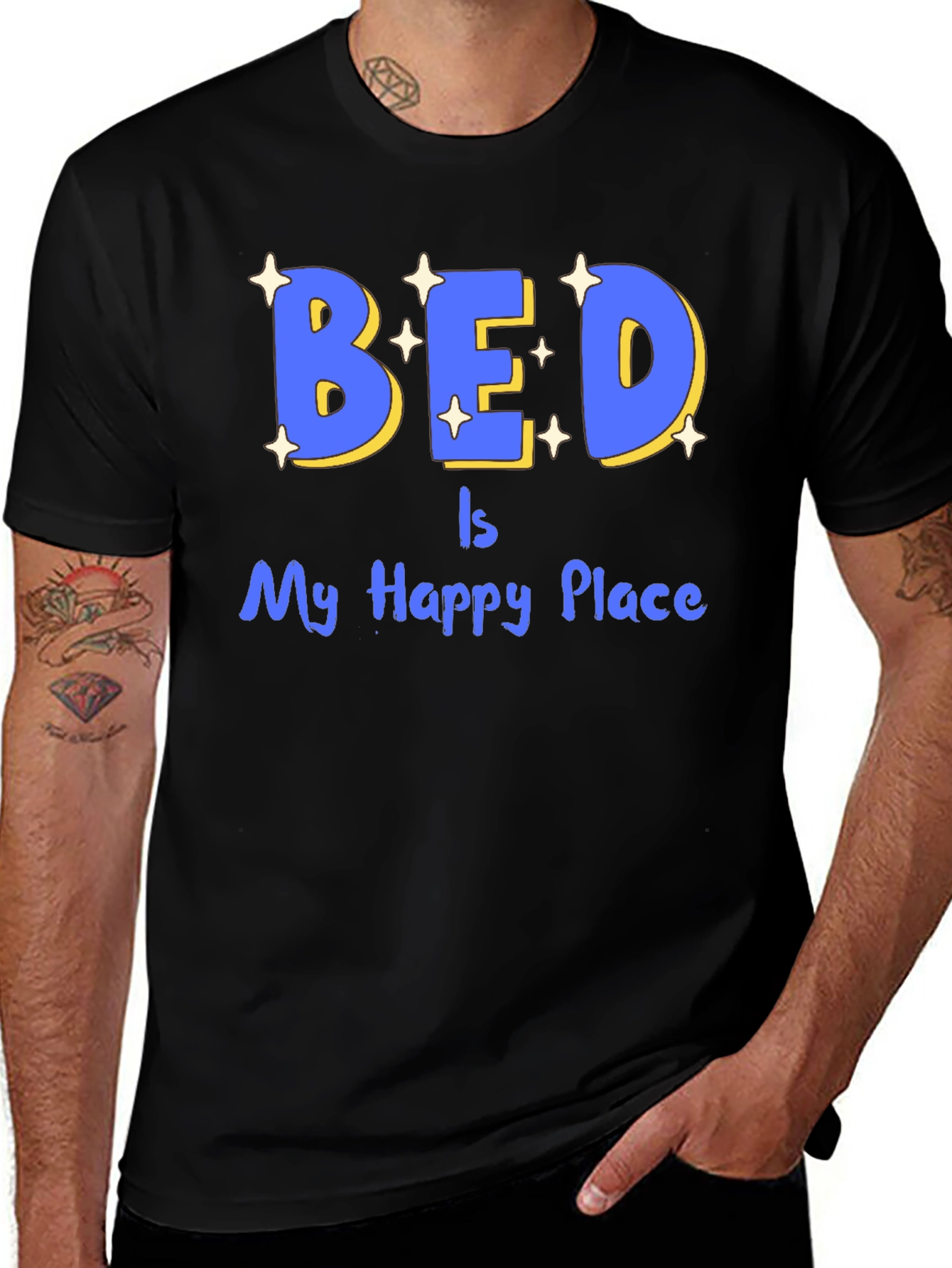 Bed Is My Happy Place Graphic Tee