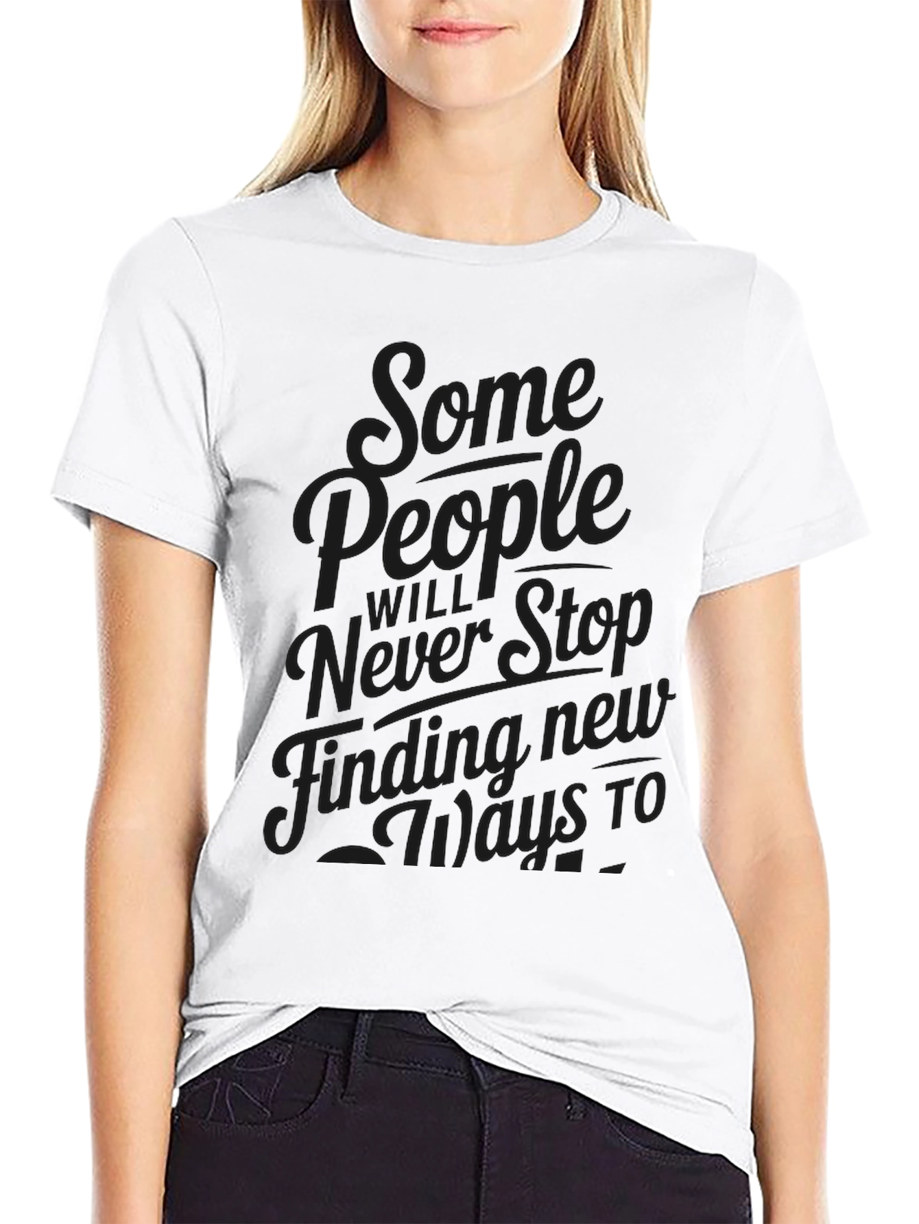 Mens Graphic Tee - Some People Never Stop