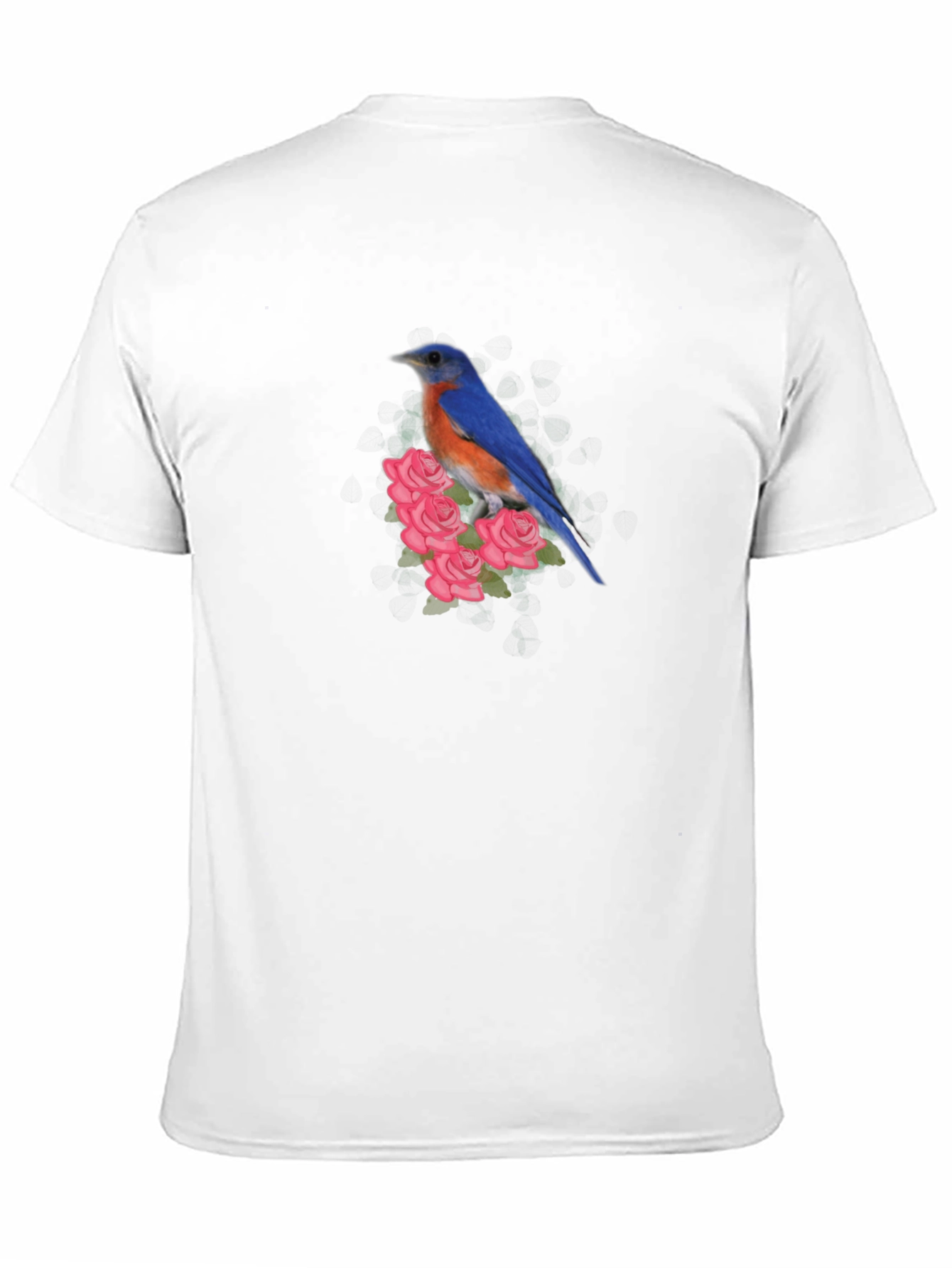 Bird & Roses Graphic Tee - Soft Cotton Blend